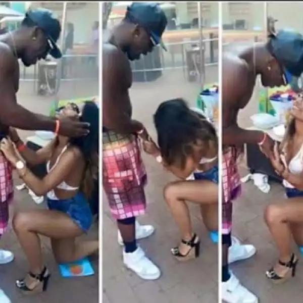 Nice Move!! Lady Openly Proposes To Her Boyfriend [See Photos]